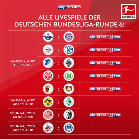 Bundesliga 6 spieltag 202223